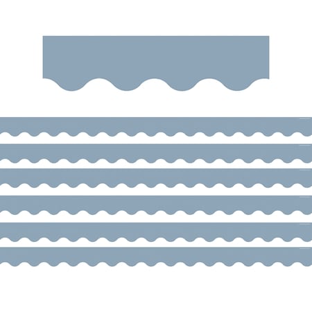 Teacher Created Resources Cottage Blue Scalloped Border Trim, 72PK 6798